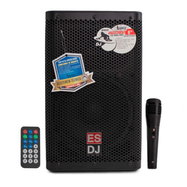 England Sound ES-POWERMAX 8 DJ PRO - Caja Amplificada Portátil de 8 Pulgadas para DJ - Image 2