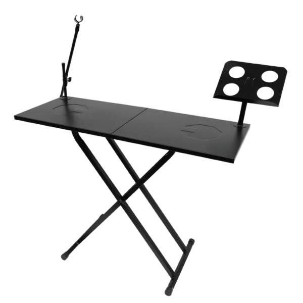 Cabina DJ Plegable Profesional - Mesa Portátil con Soporte Laptop/Mic - Image 3