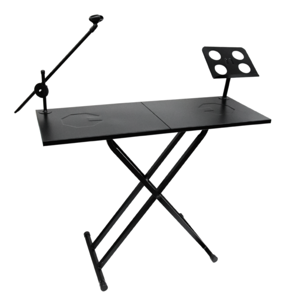 Cabina DJ Plegable Profesional - Mesa Portátil con Soporte Laptop/Mic - Image 2