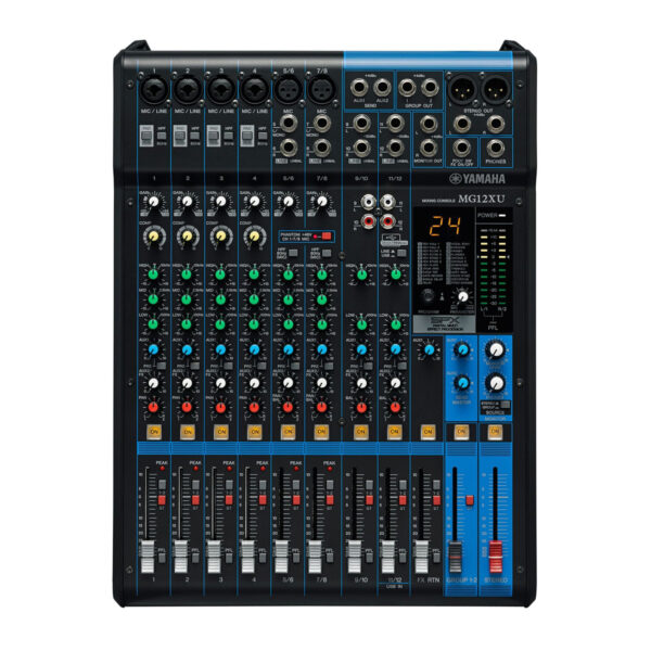 Yamaha MG12XU - Consola de Mezcla de 12 Canales con Interfaz USB y Efectos SPX