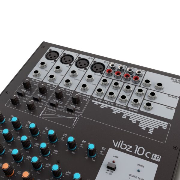 Consola Mezcladora LD Systems VIBZ 10 C | 10 Canales (4 Mono/2 Est) con Compresor Integrado - Image 5