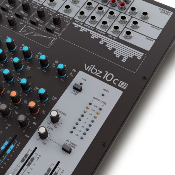 Consola Mezcladora LD Systems VIBZ 10 C | 10 Canales (4 Mono/2 Est) con Compresor Integrado - Image 6