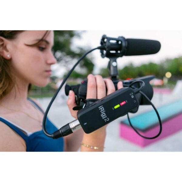 IK Multimedia iRig Pre 2 - Preamplificador de Micrófono Portátil para Smartphones y Cámaras DSLR - Image 3