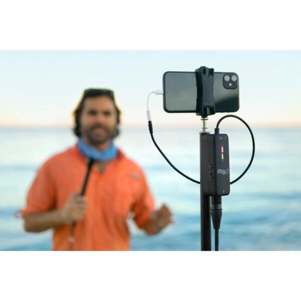 IK Multimedia iRig Pre 2 - Preamplificador de Micrófono Portátil para Smartphones y Cámaras DSLR - Image 4