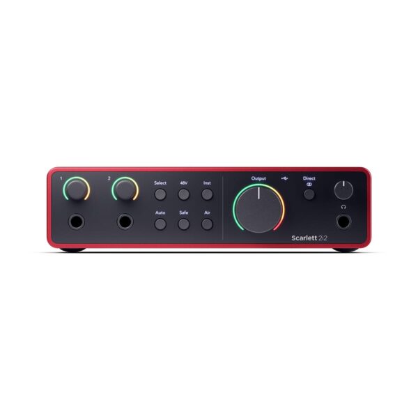 Focusrite Scarlett 2i2 (4ta Gen) - Interfaz de Grabación USB 2x2
