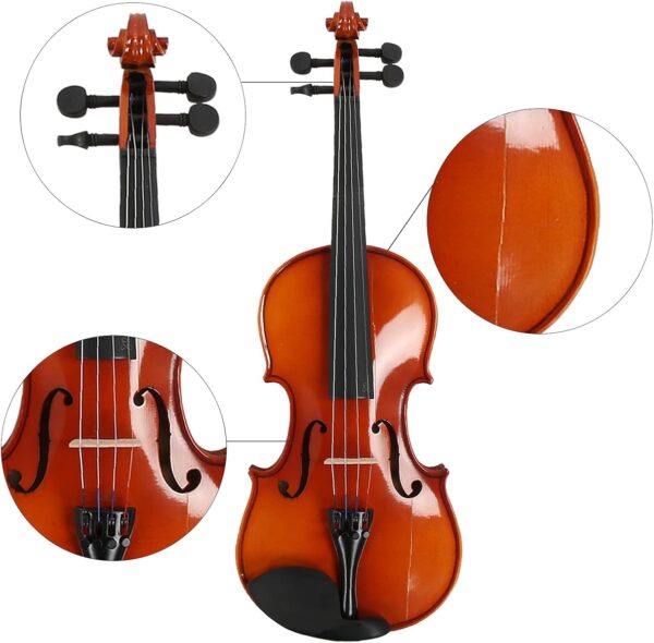 Violín de Madera Maciza 4/4 - Instrumento de Cuerda Profesional - Image 3