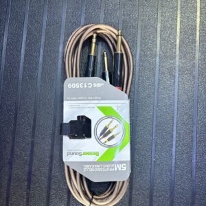 Besser Sound C13509 – Cable de Audio 1/4″ Estéreo a 2x 1/4″ Mono Y (5 Metros)