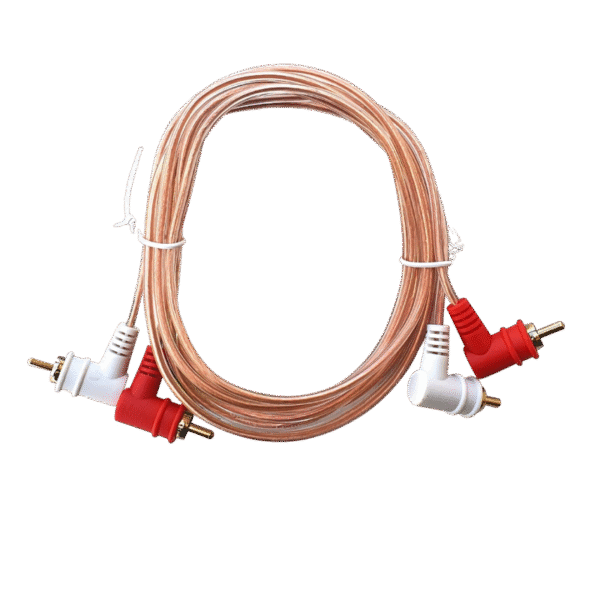 Besser Sound C13439 - Cable de Audio 2 RCA a 2 RCA en 'L' (1.80 Metros)