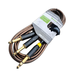 Besser Sound C13508 - Cable de Audio 1/4" Estéreo a 2x 1/4" Mono Y (3 Metros)